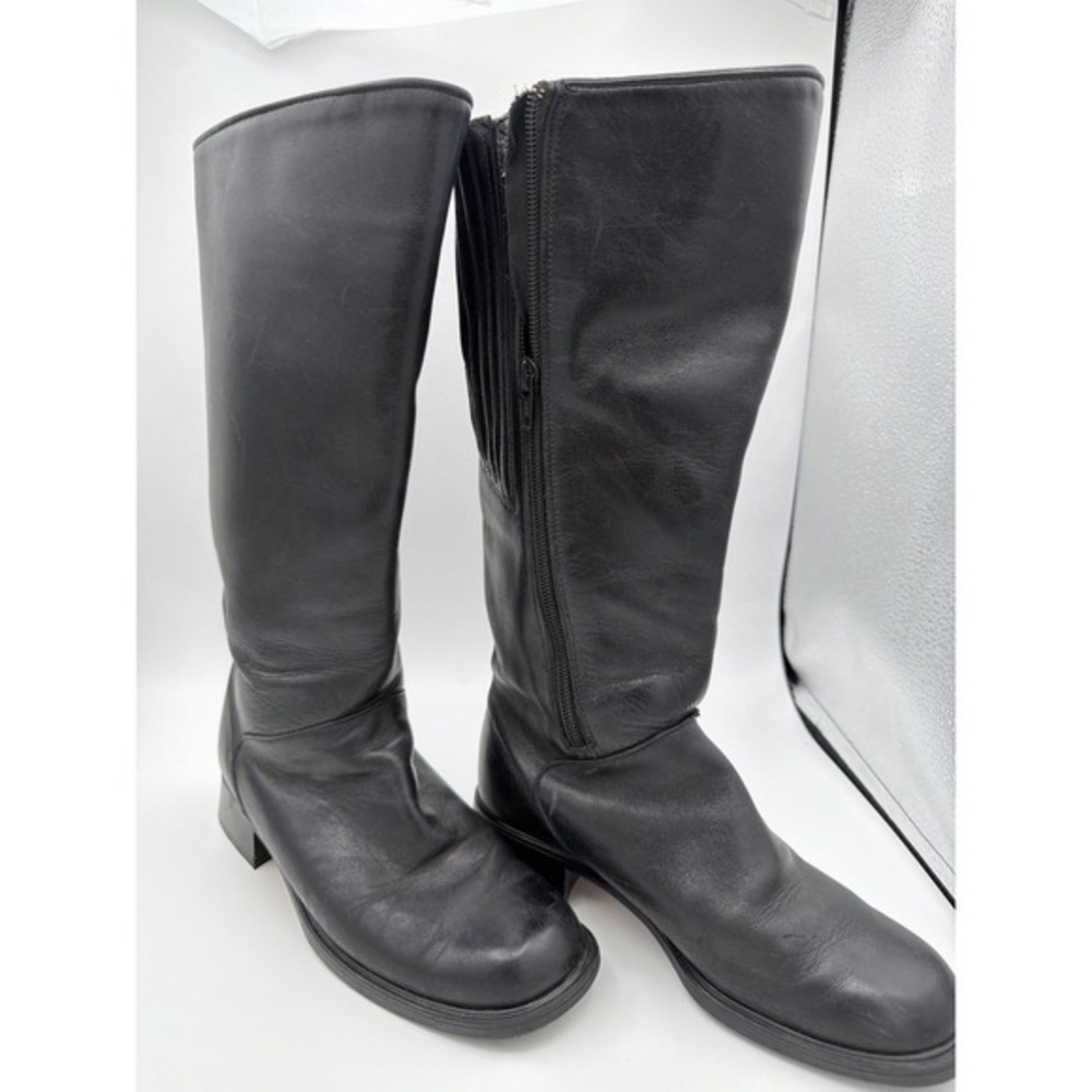 Santana Canada 797 Waterproof Leather Knee Riding Boots Black Women 6.5. 1622 - Picture 2 of 10